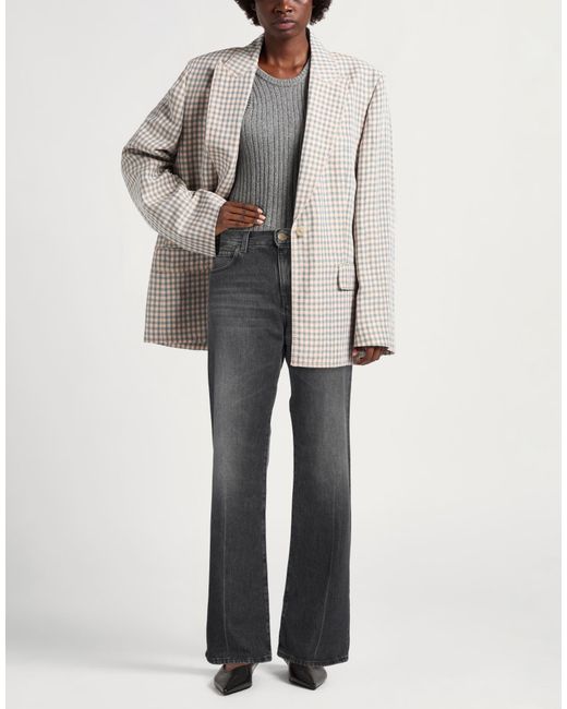 Pinko Gray Denim Jeans Cotton