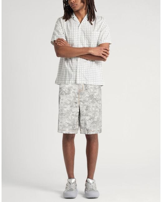 Etro Gray Light Shorts & Bermuda Shorts Cotton for men