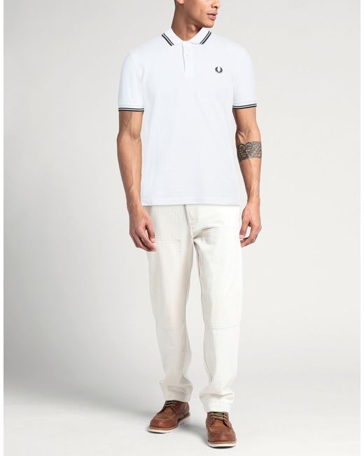 FRED PERRY x COMME des GARÇONS White Polo Shirts for men