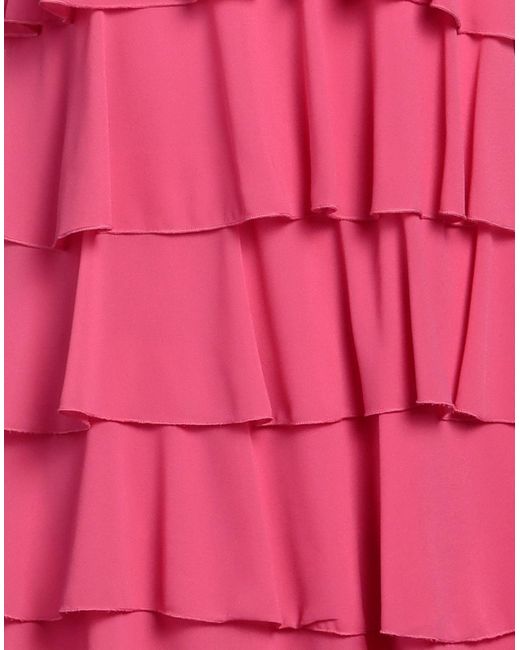 Kontatto Pink Fuchsia Mini Dress Polyester