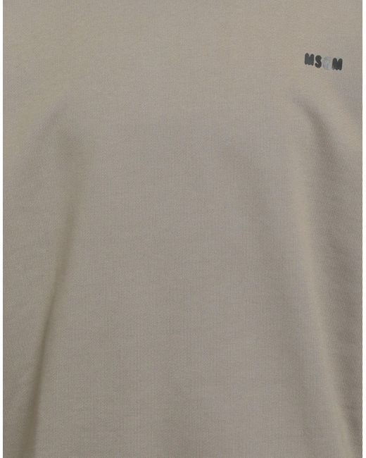 MSGM Gray Military Sweatshirt Cotton for men