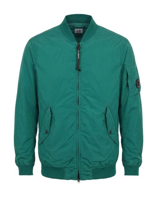 C P Company Green Jacket Polyamide, Elastane for men
