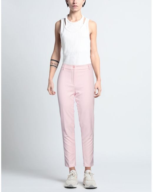 Compagnia Italiana Pink Pants Polyester, Elastane