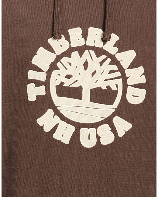 Timberland Brown Sweatshirt Cotton, Polyester, Elastane for men