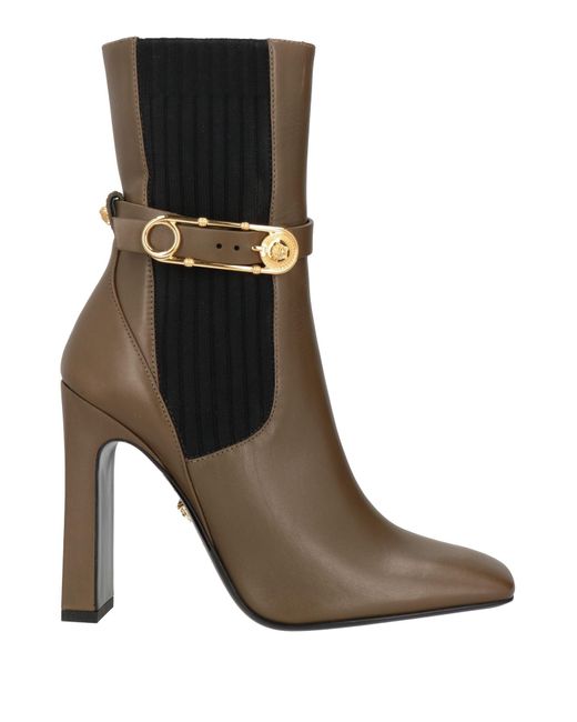 Versace Brown Ankle Boots