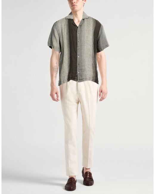 Crossley Gray Shirt Linen for men