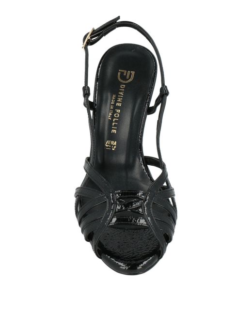 Divine Follie Black Sandale