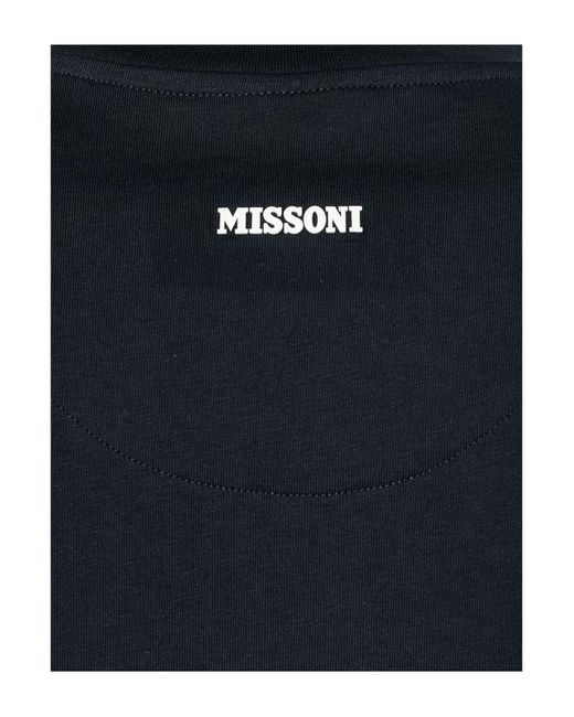 Missoni T-Shirt mit Zickzack-Print in Black für Herren