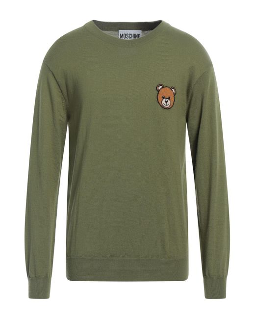 Moschino Green Sweater for men