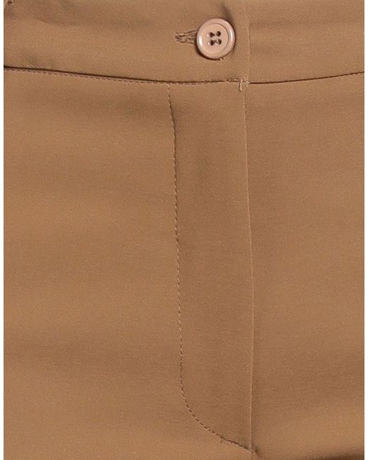 Gai Mattiolo Brown Pants Polyester, Elastane