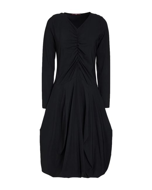 High Black Midi Dress