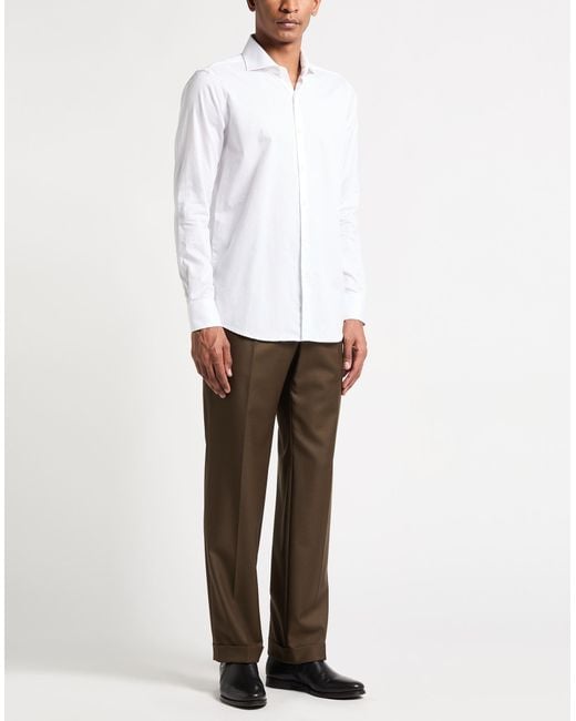 Bagutta White Shirt Cotton for men