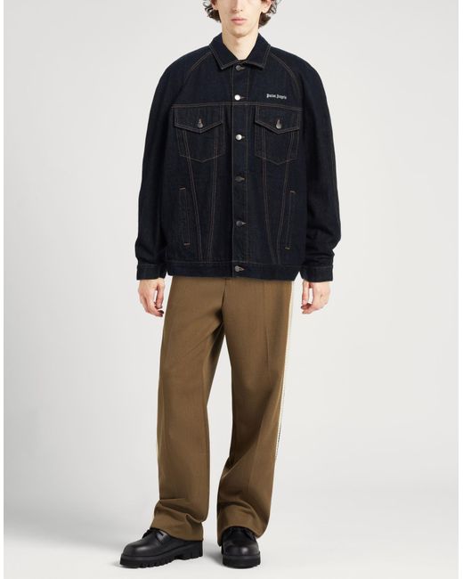 Capospalla Jeans di Palm Angels in Blue da Uomo