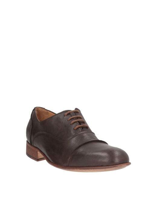 ENRICO LATTANZI Brown Lace-Up Shoes for men