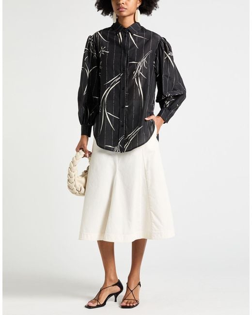 True Royal Black Shirt Cotton, Silk