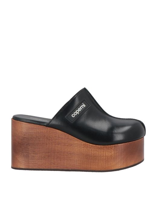 【関税込み】Logo Mules - Coperni - Black - Leather Black Low Logo Mules by Coperni on Sale
