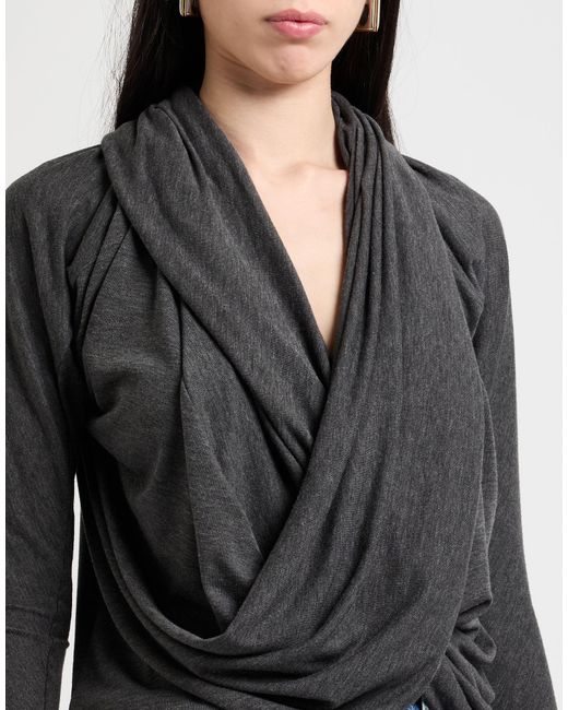 Jijil Gray Charcoal Top Polyester, Viscose, Elastane