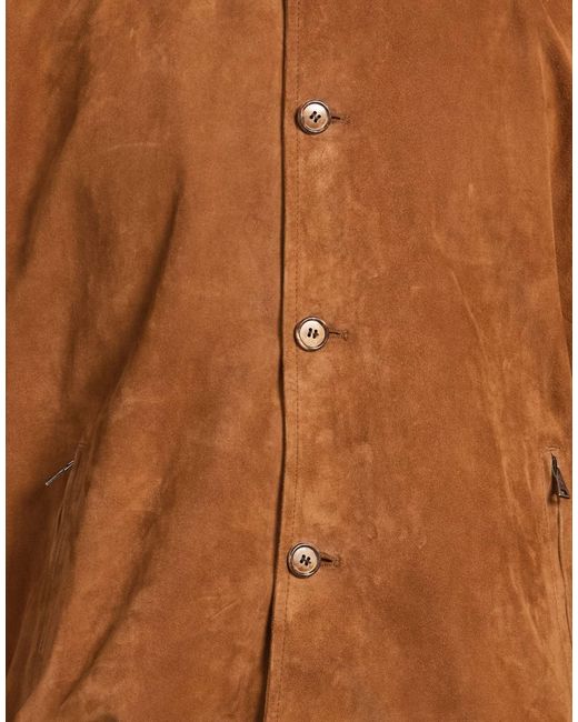 Stewart Brown Jacket Leather for men