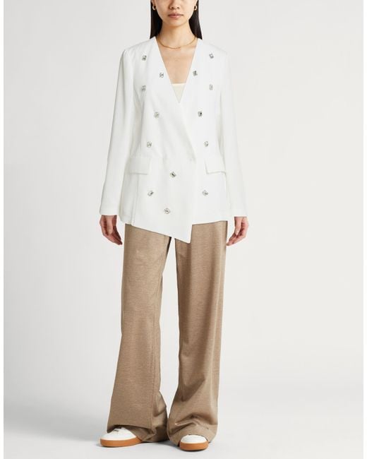 Carla G White Jacket Polyester