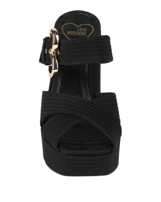 Love Moschino Black Sandals