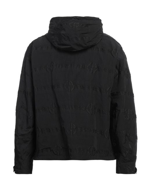 Giorgio Armani Black Jacket Polyamide, Polyester for men