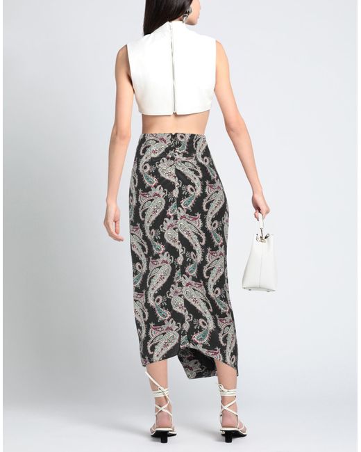 Isabel Marant Gray Midi Skirt