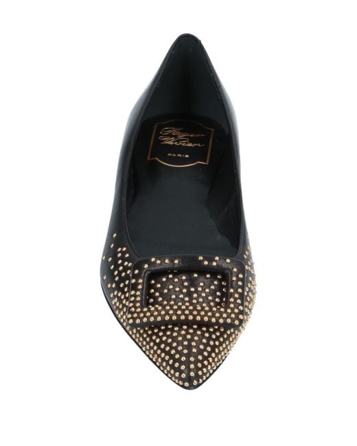 Roger Vivier Black Ballet Flats