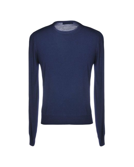 Moorer Blue Midnight Sweater Wool for men