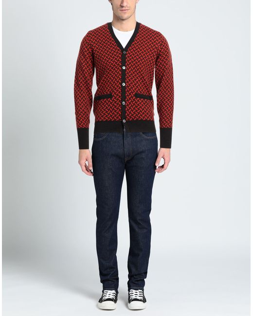 Drumohr Red Cardigan for men