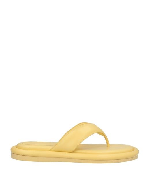 Gia Borghini Yellow Thong Sandal