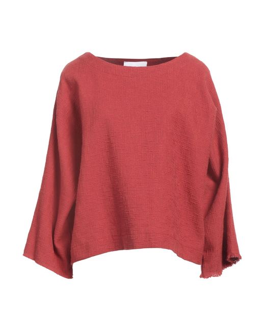 Sea Me Happy Red Rust Top Cotton