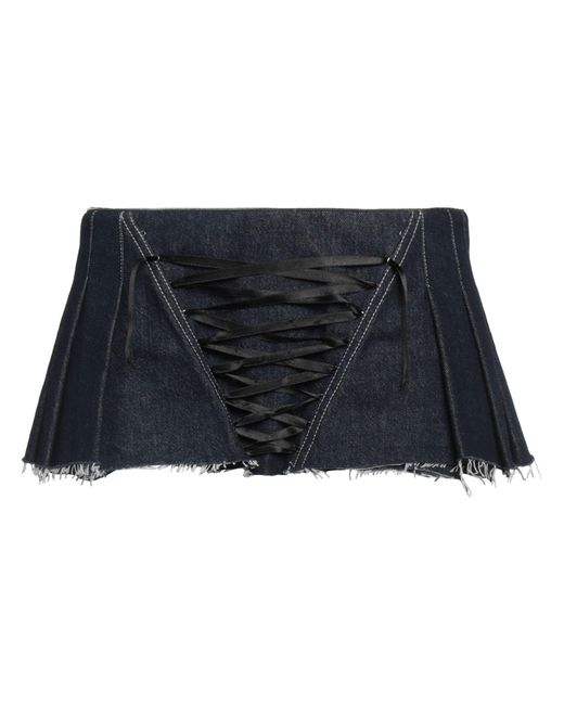 Dilara Findikoglu Blue Denim Skirt Cotton, Elastane