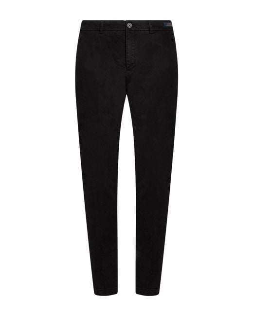 Paul & Shark Black Pants Cotton, Lyocell, Elastane for men