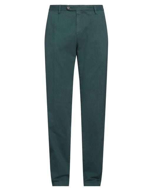 Massimo Alba Green Trouser for men