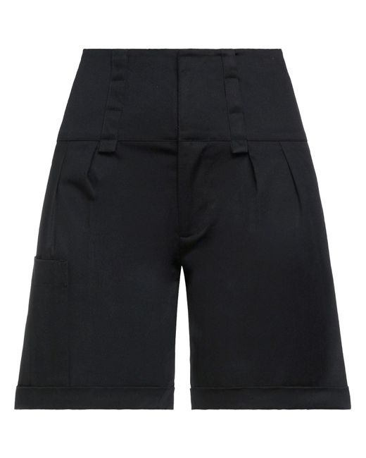 ViCOLO Black Shorts & Bermuda Shorts Cotton, Elastane