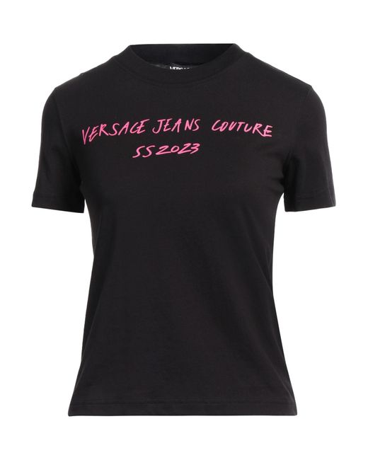 Versace Black T-Shirt Cotton