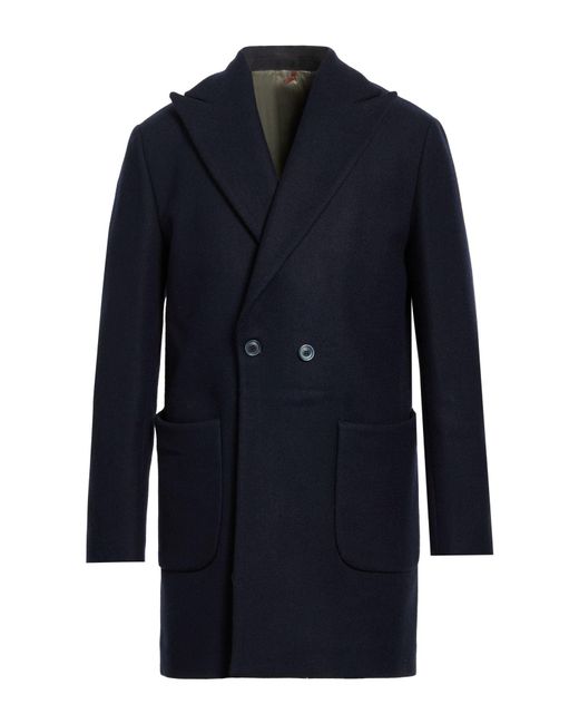 BRERAS Milano Blue Midnight Coat Wool, Polyester for men