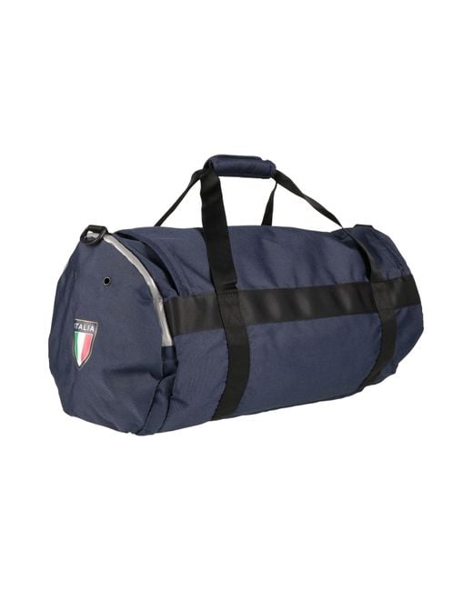 EA7 Blue Duffel Bags for men
