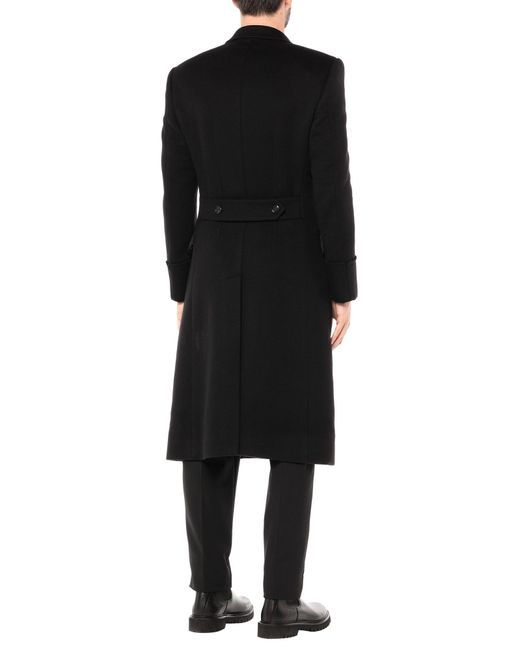 Manteau long Cachemire Dolce & Gabbana pour homme en coloris Noir - Lyst