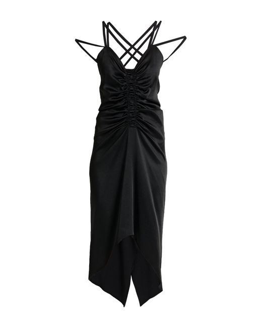 Atlein Black Midi Dress