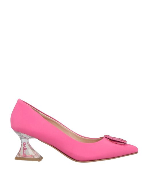 Gaelle Paris Pink Fuchsia Pumps Textile Fibers