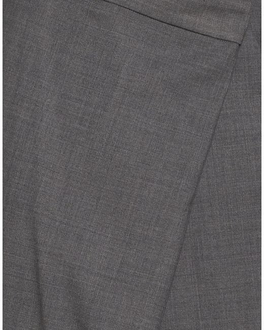 White Sand Gray Pants Wool, Polyester, Elastane