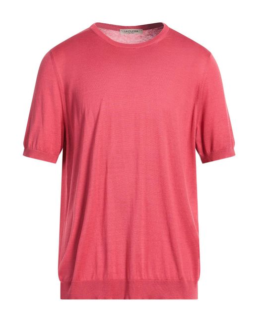 La Fileria Pink Sweater Silk for men