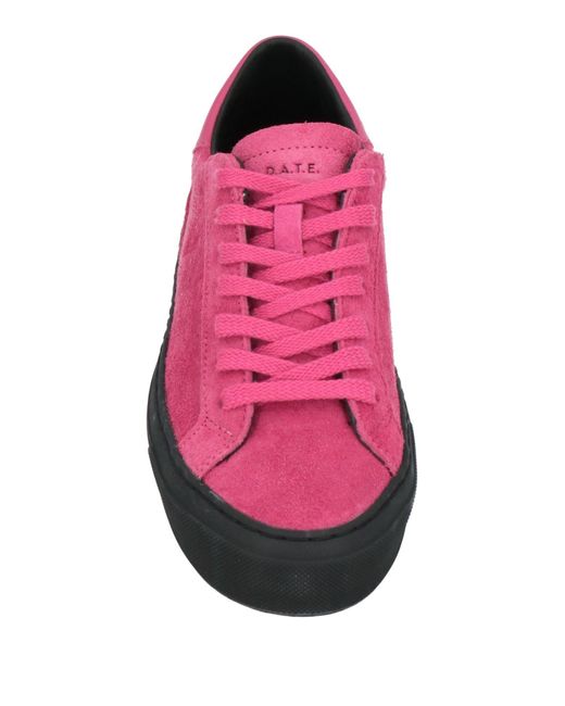 Date Pink Fuchsia Sneakers Leather