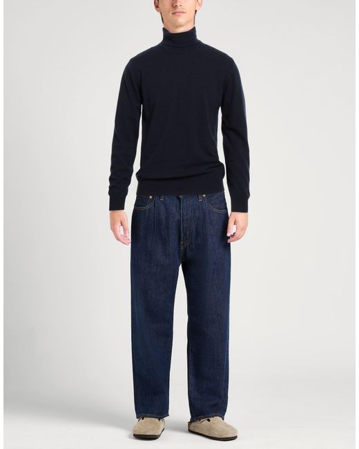 Mc2 Saint Barth Blue Turtleneck Wool, Viscose, Cashmere, Polyamide for men