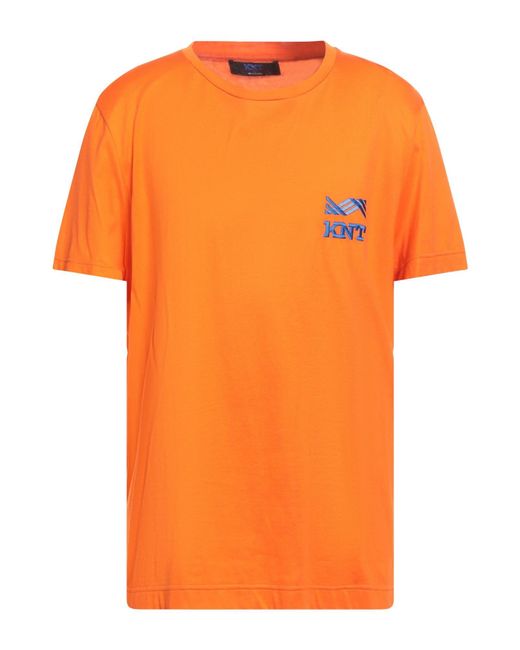 Kiton Orange T-Shirt Cotton for men