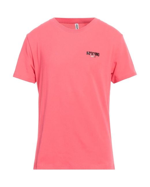 Moschino Pink T-shirt for men