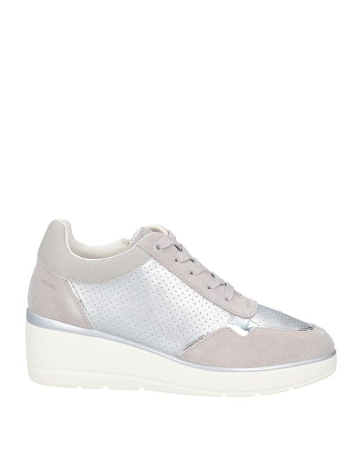 Geox White Trainers