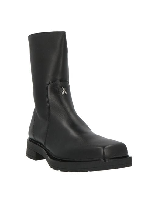 Patrizia Pepe Black Ankle Boots Leather