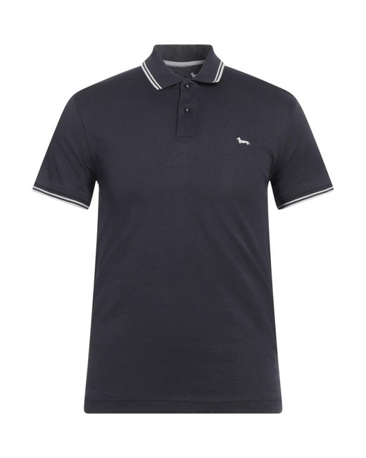 Harmont & Blaine Blue Midnight Polo Shirt Cotton for men